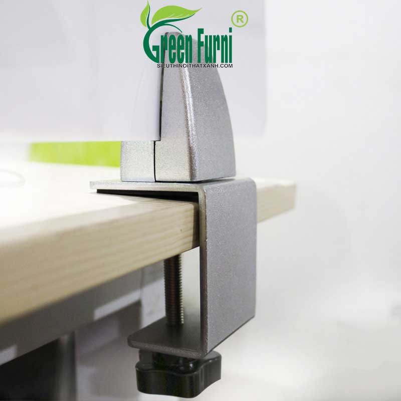 Kẹp vách ngăn sử dụng trên mặt các loại bàn làm việc văn phòng